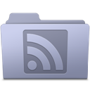 RSS Folder Lavender icon